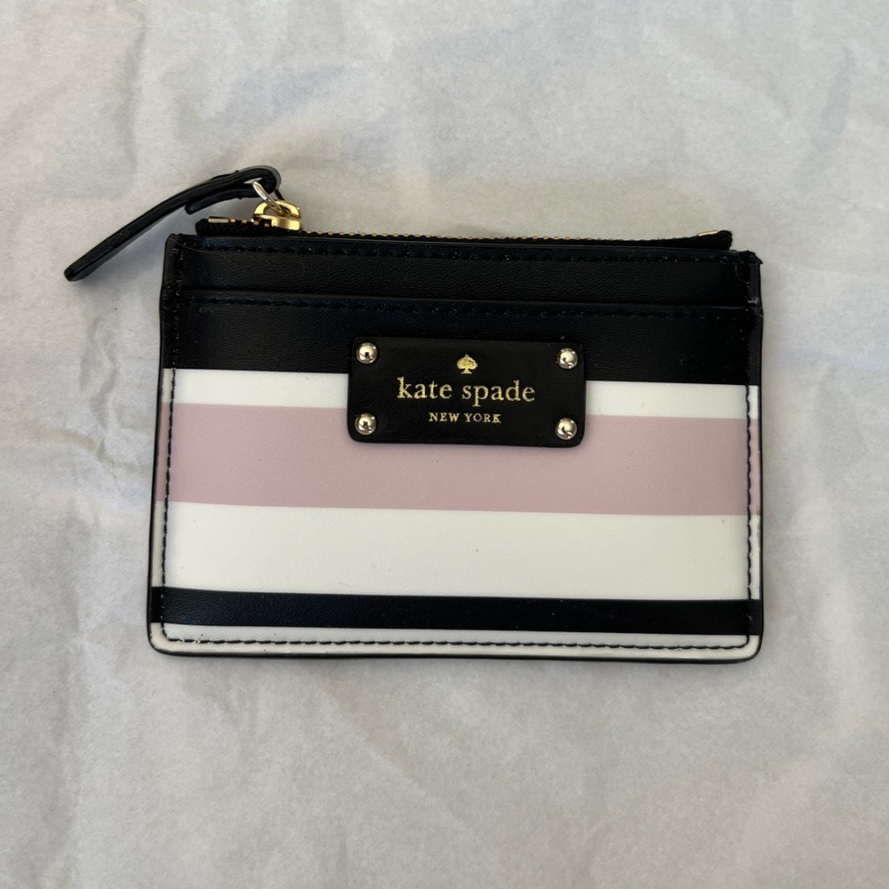 Kate spade striped coin purse, NWT, great condition